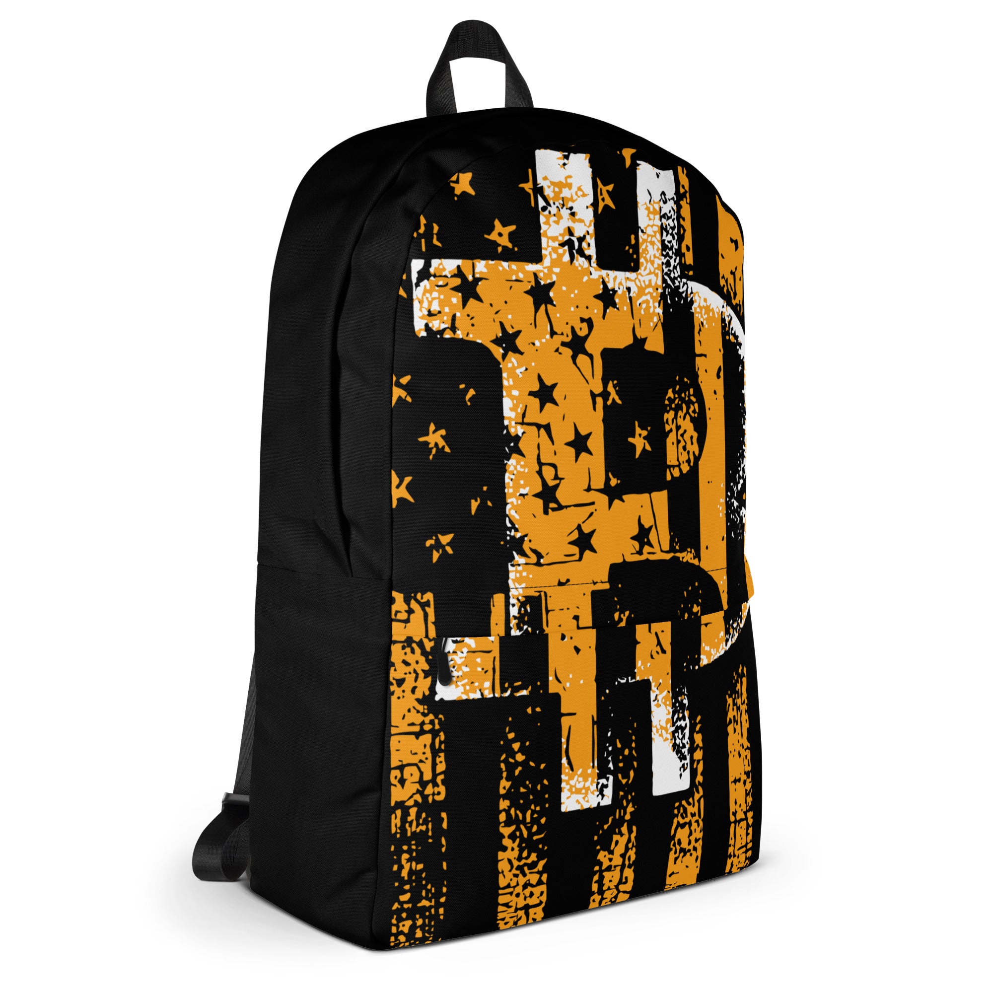 Bitcoin Distressed Flag Backpack