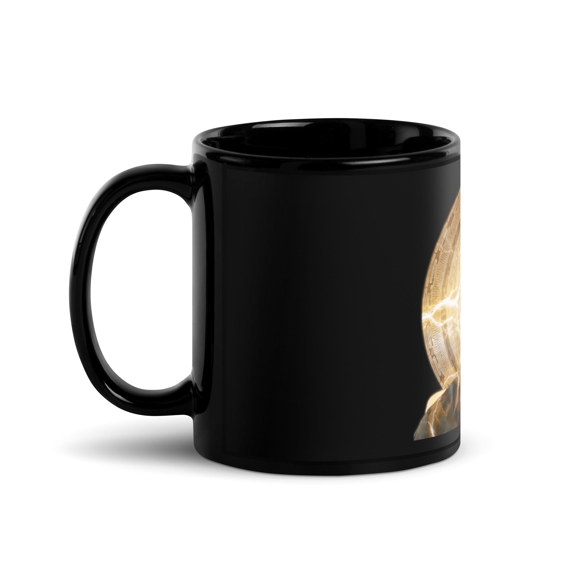 Saylor Black Glossy Mug