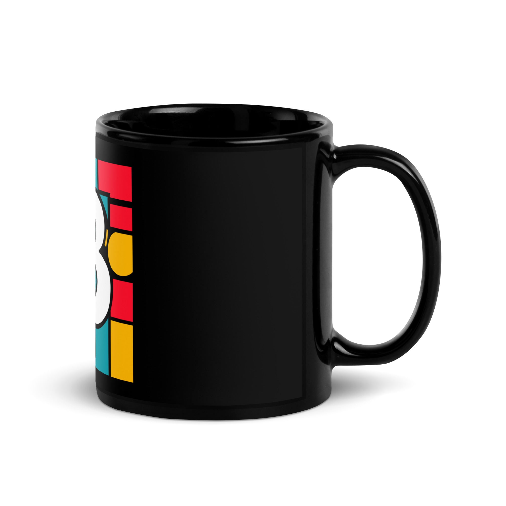 Bitcoin Art Black Glossy Mug