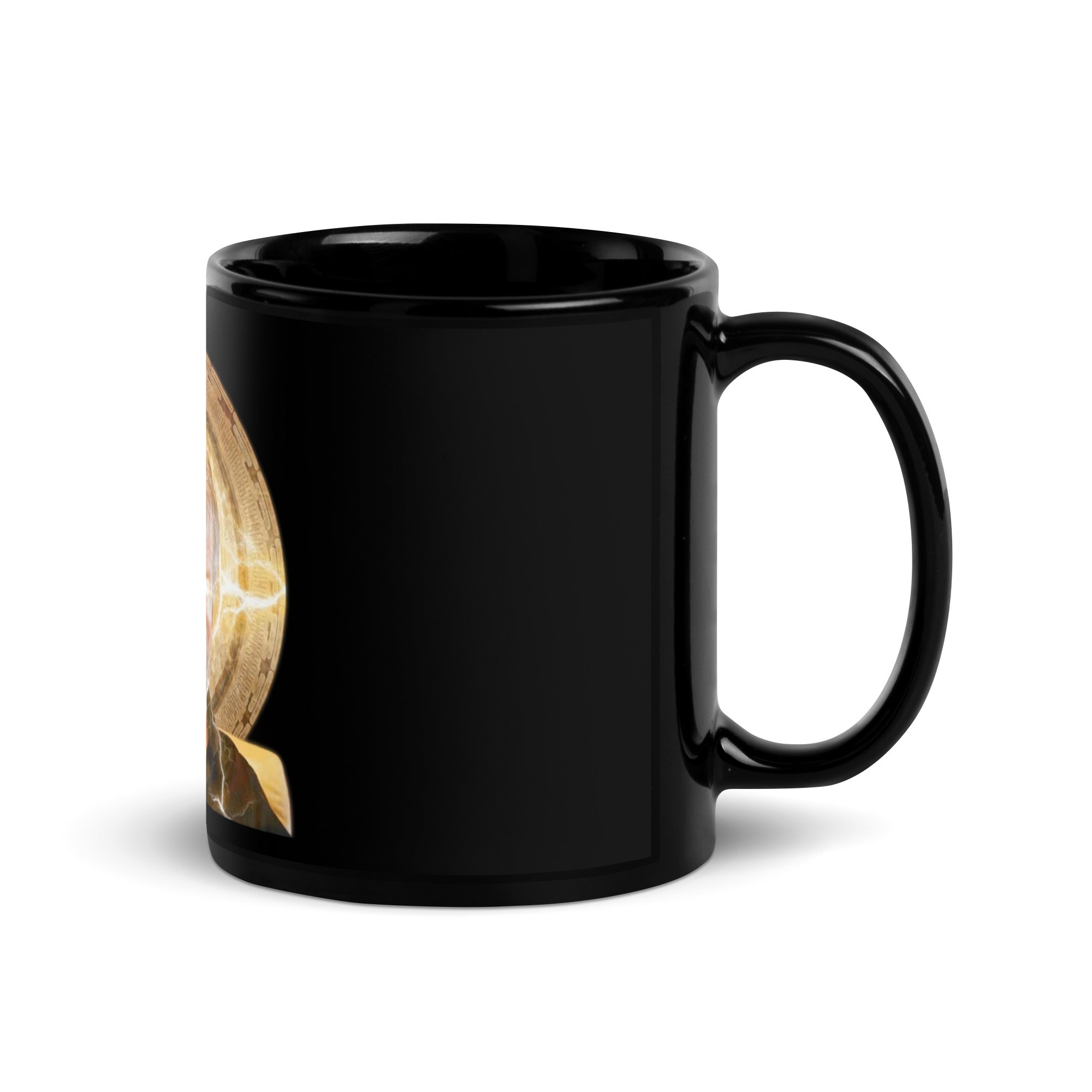 Saylor Black Glossy Mug