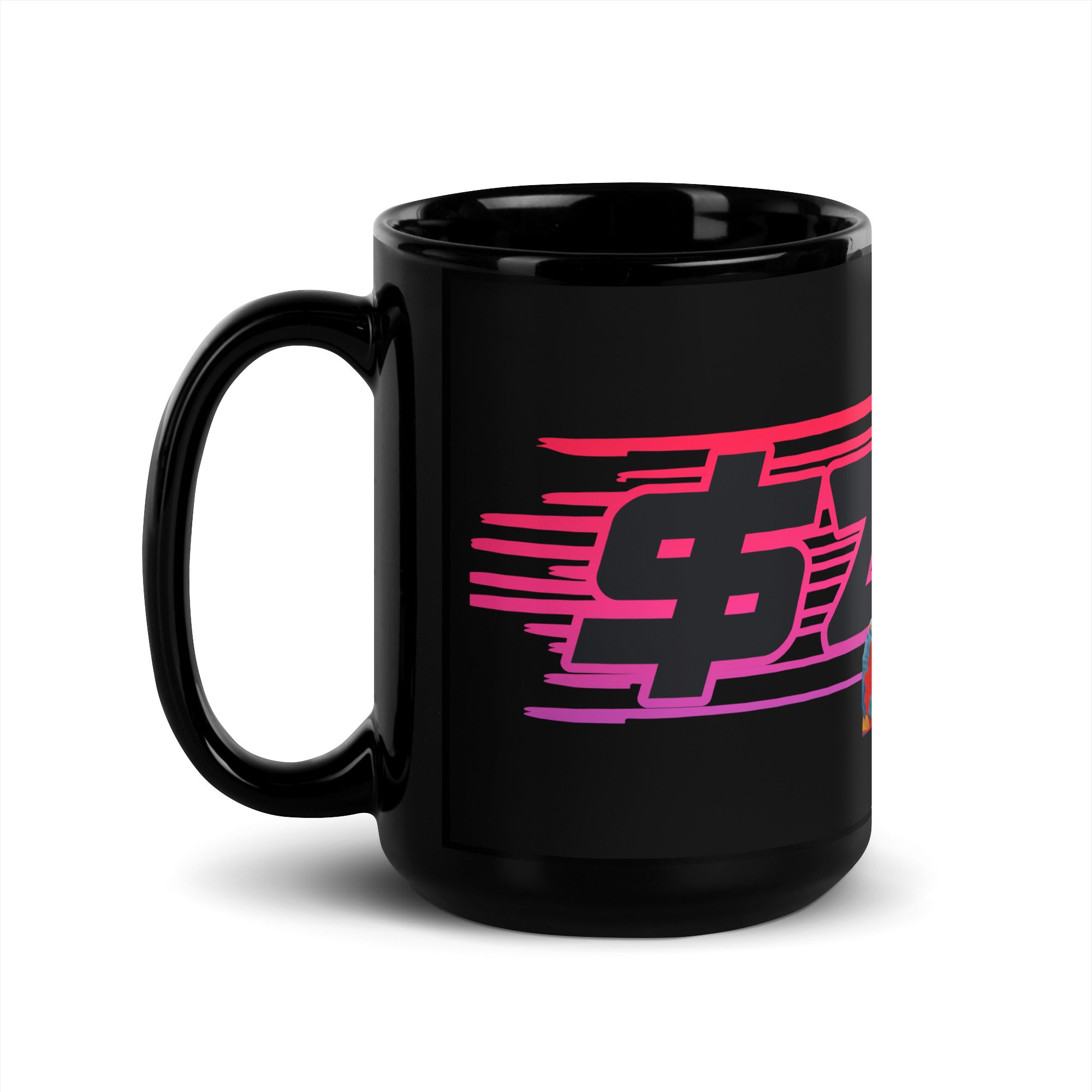 Zack Attack Black Glossy Mug