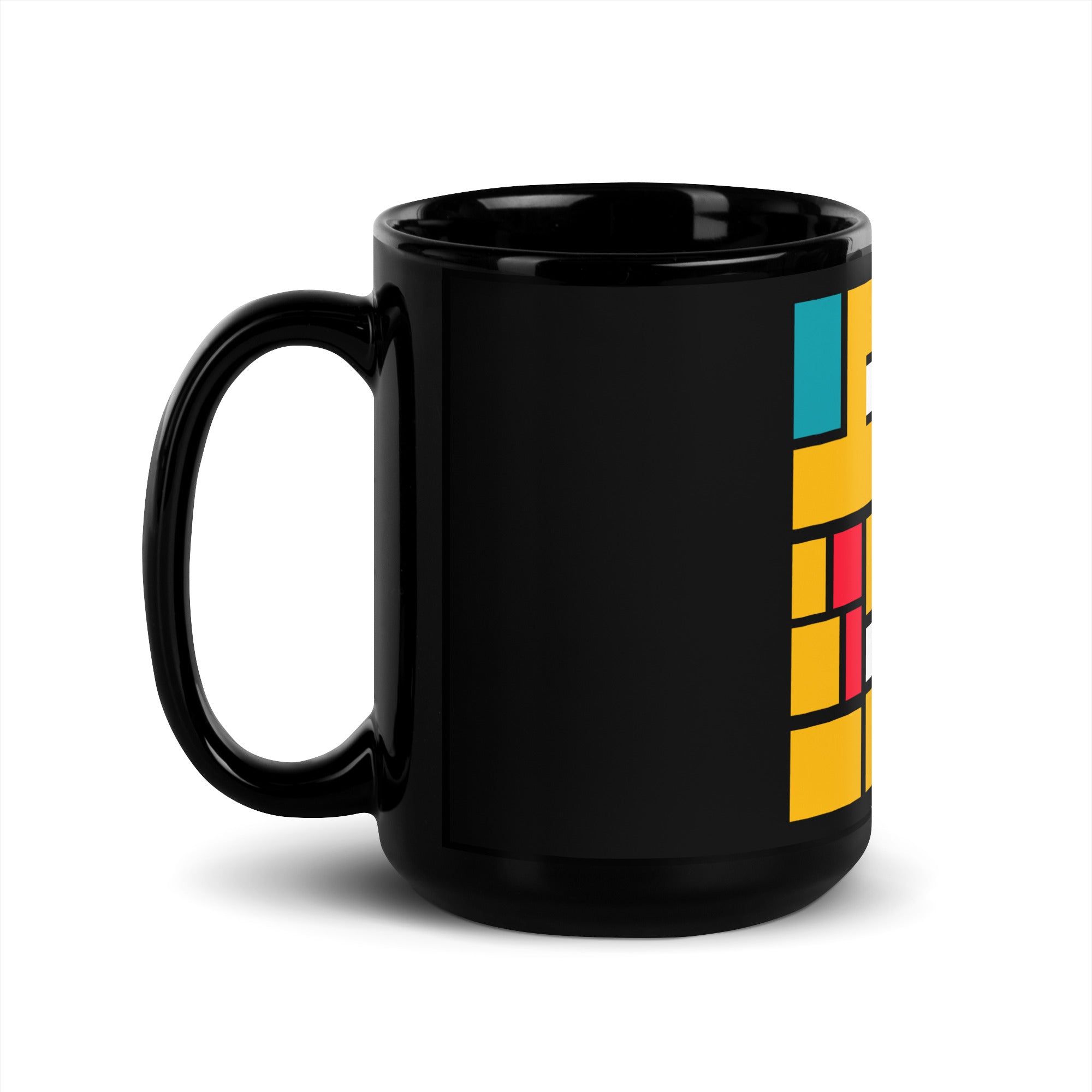 Bitcoin Art Black Glossy Mug