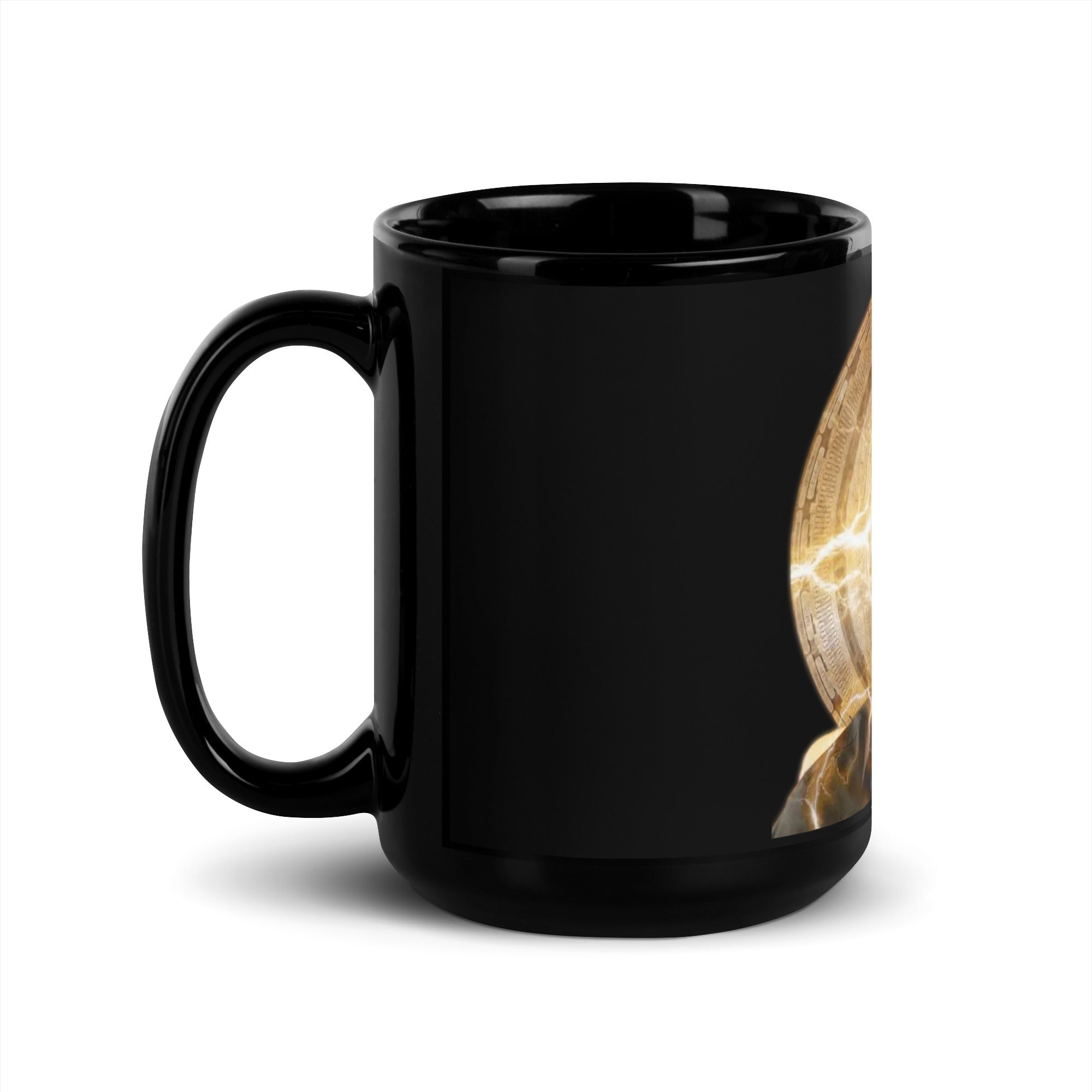 Saylor Black Glossy Mug