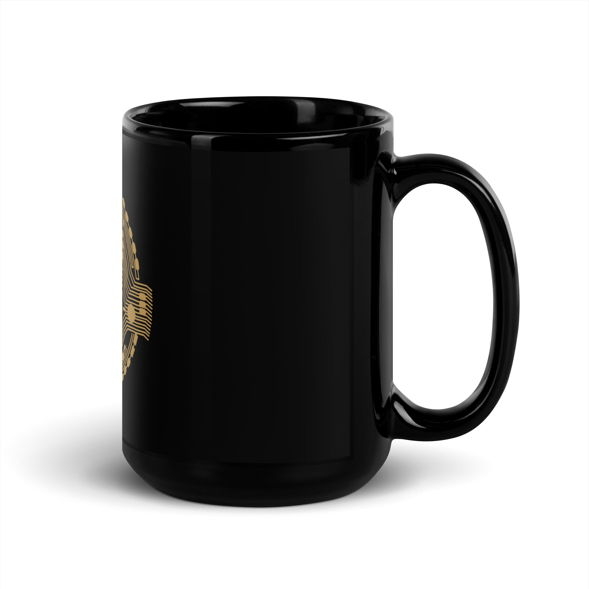Bitcoin Digital Black Glossy Mug