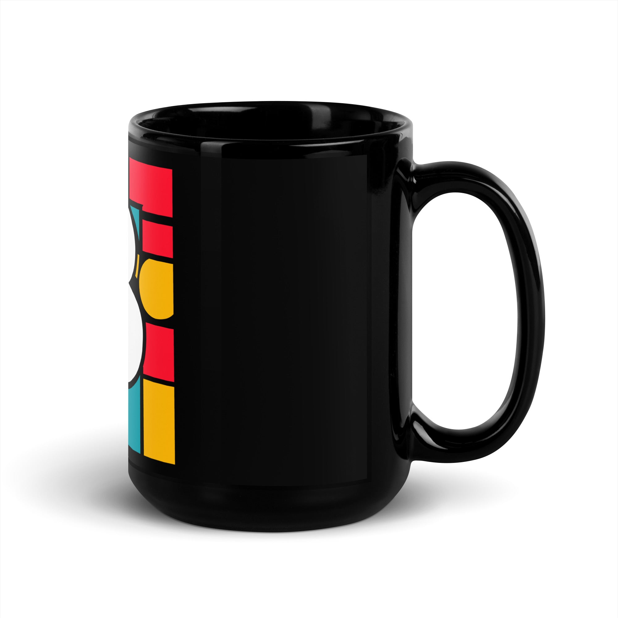 Bitcoin Art Black Glossy Mug