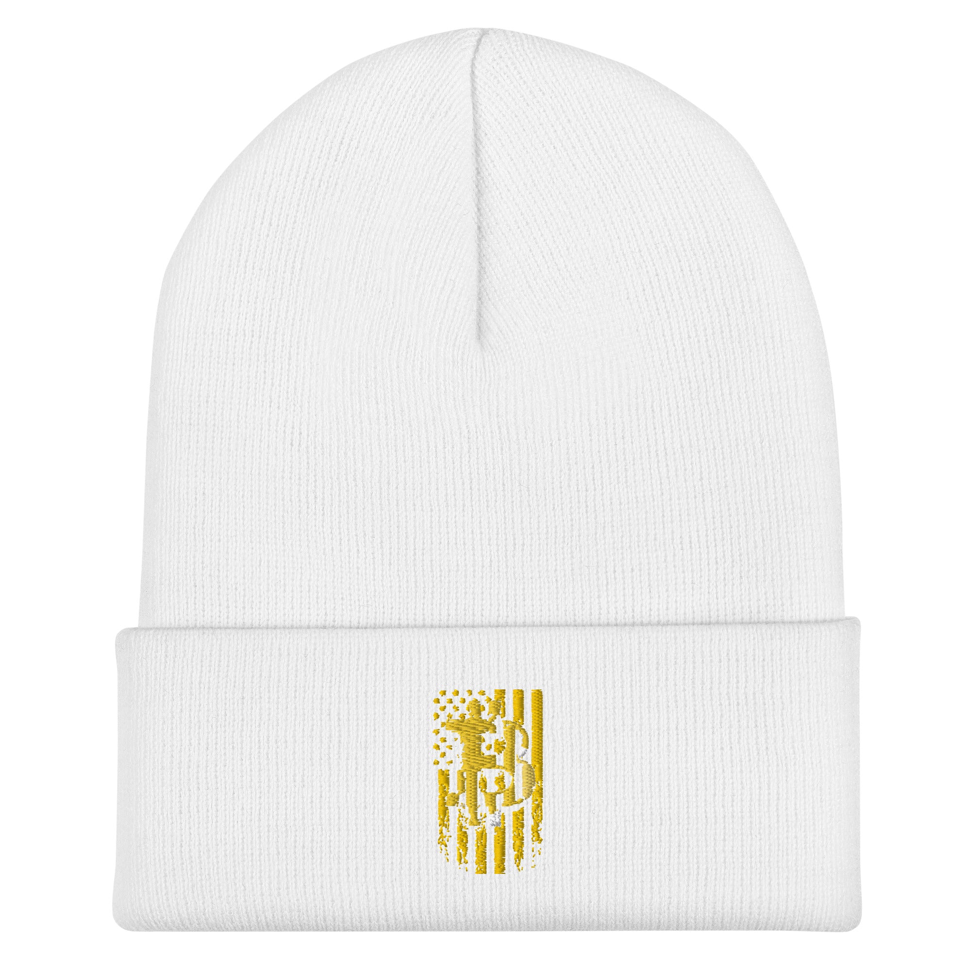 Bitcoin Distressed Flag Cuffed Beanie