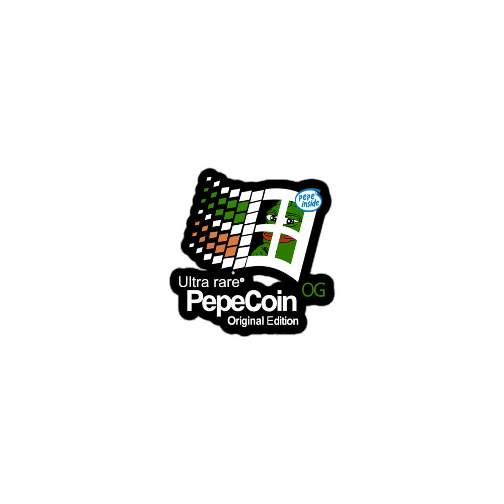 PepeCoin Bubble-free stickers