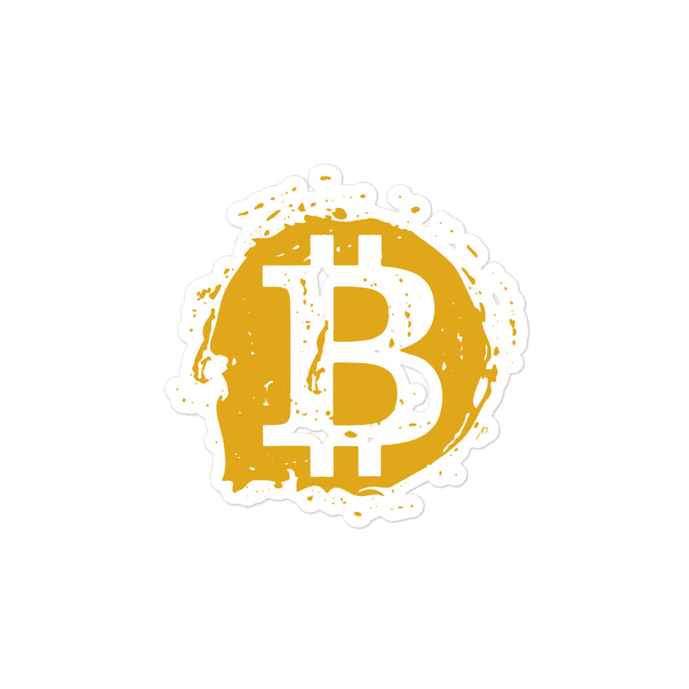 BItcoin Orange Bubble-free stickers