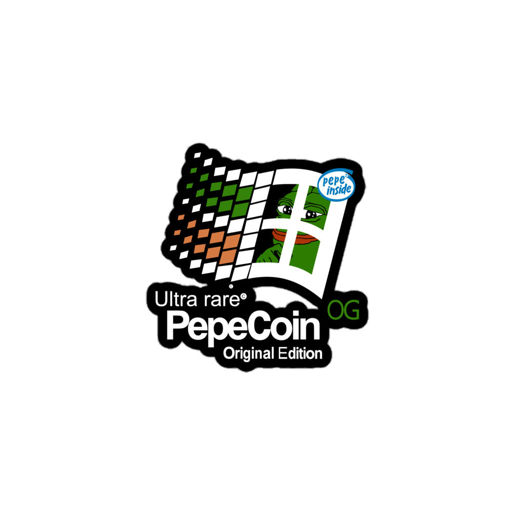 PepeCoin Bubble-free stickers