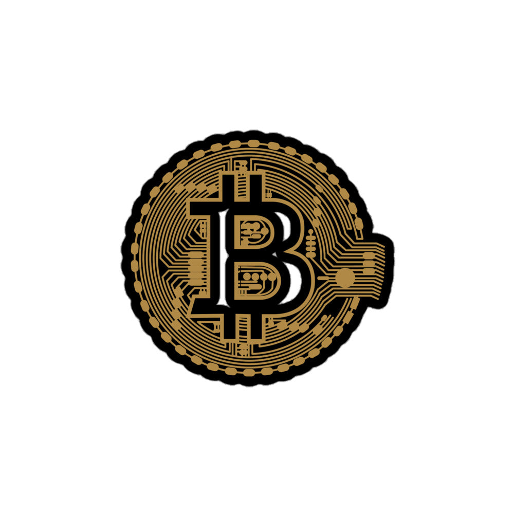 Bitcoin Digital Bubble-free stickers
