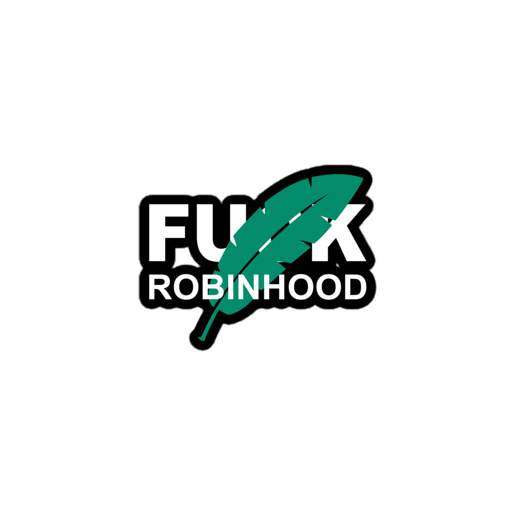 F Robinhood Bubble-free stickers