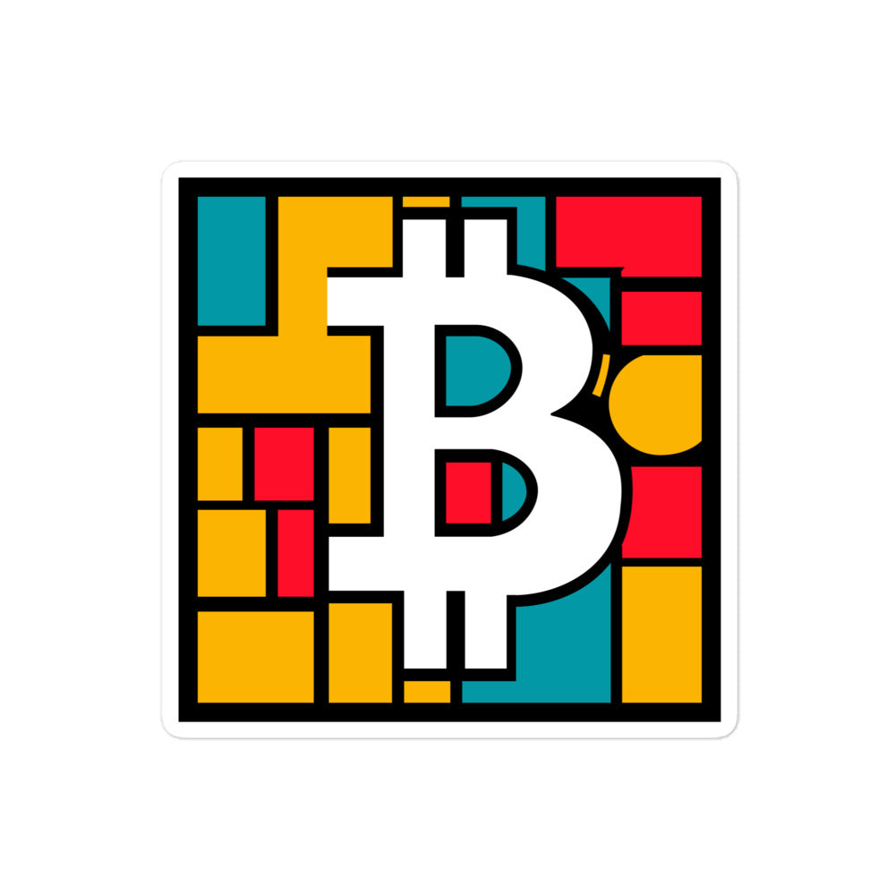 Bitcoin Art Bubble-free stickers