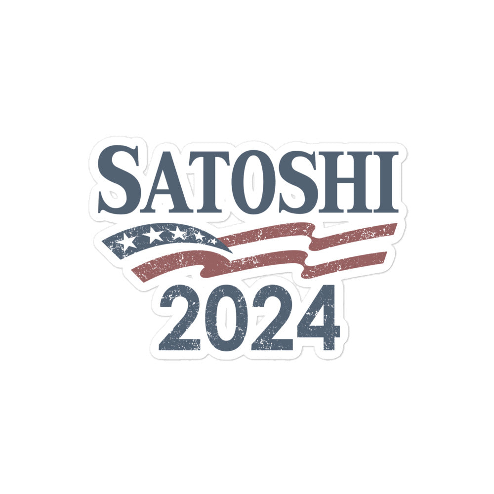 Satoshi 2024 Bubble-free stickers
