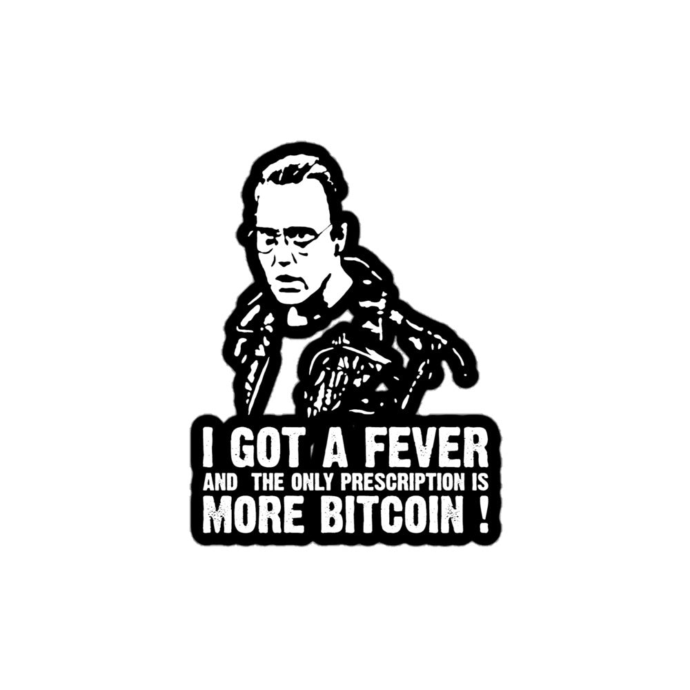 Bitcoin Fever Bubble-free stickers