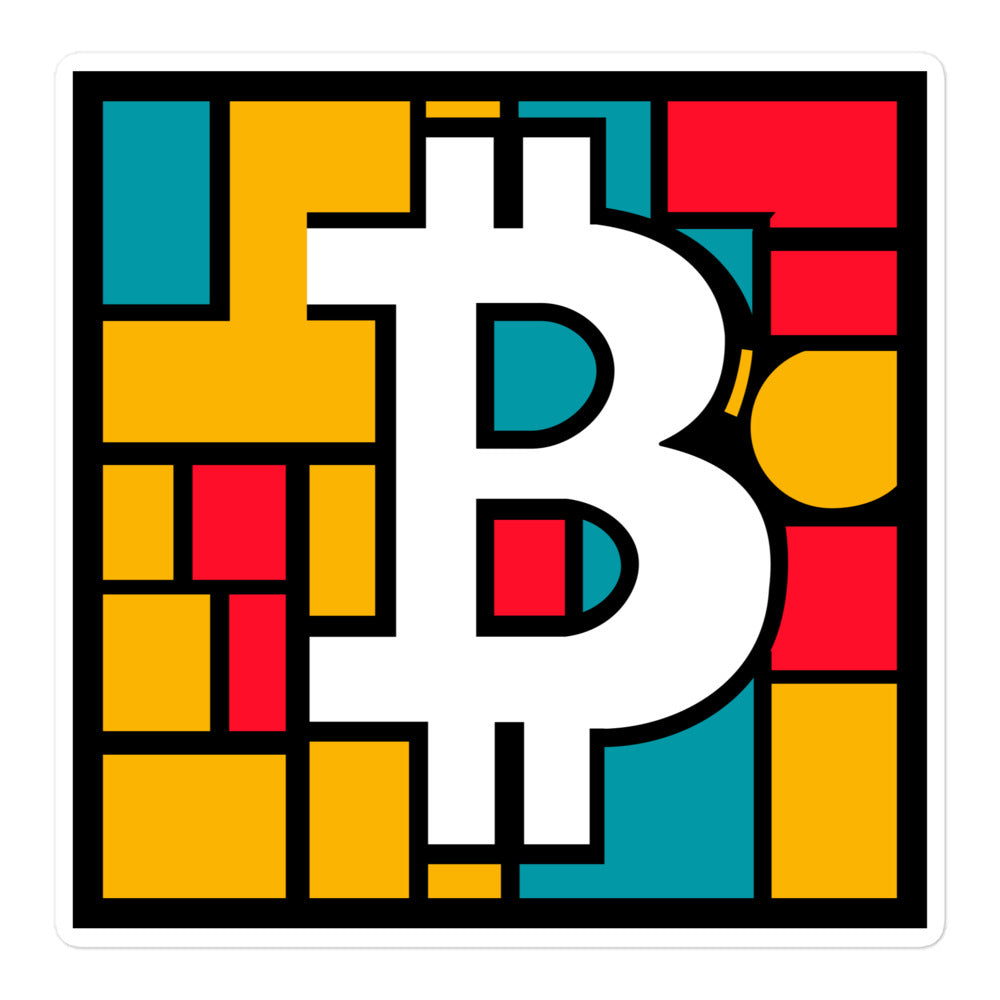 Bitcoin Art Bubble-free stickers