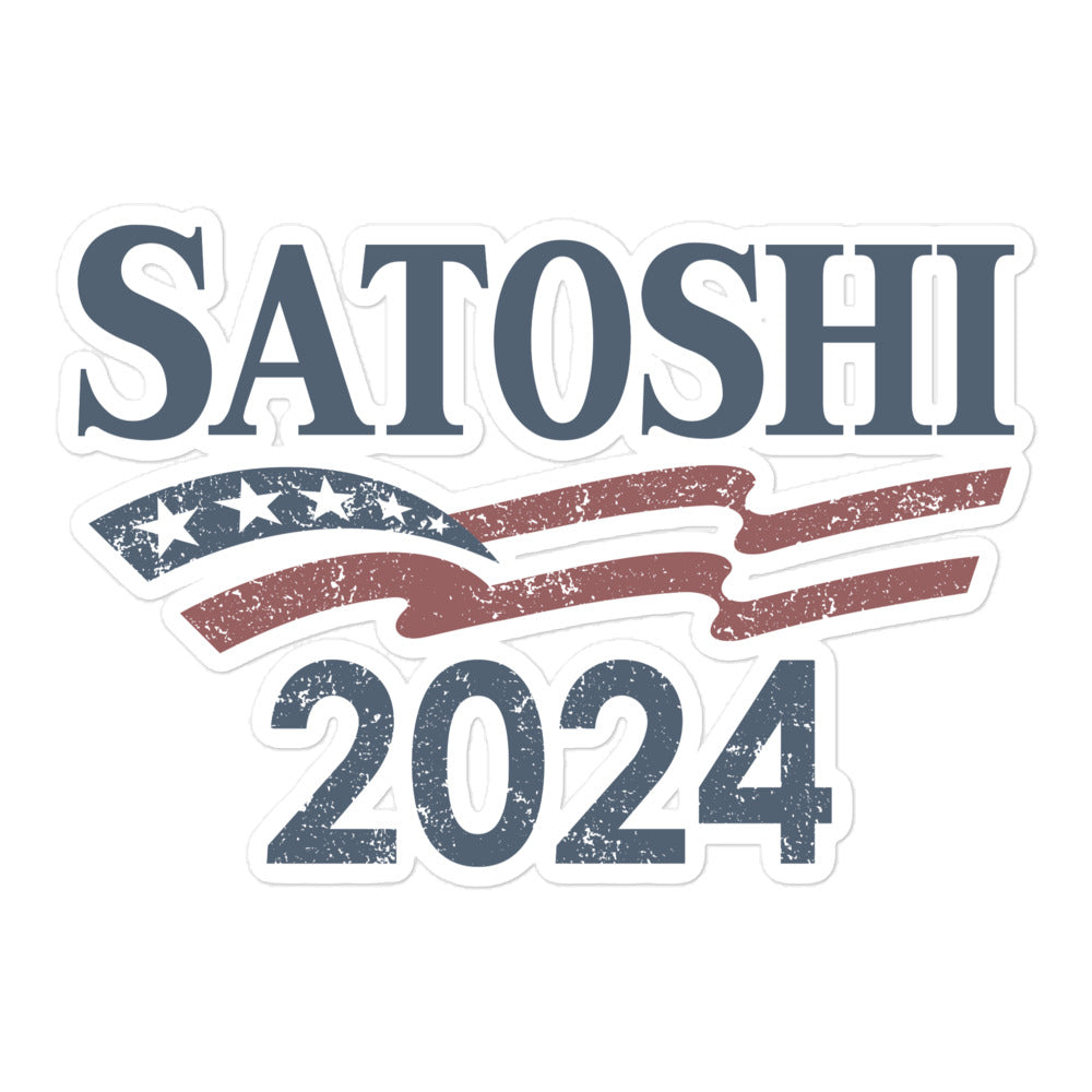 Satoshi 2024 Bubble-free stickers