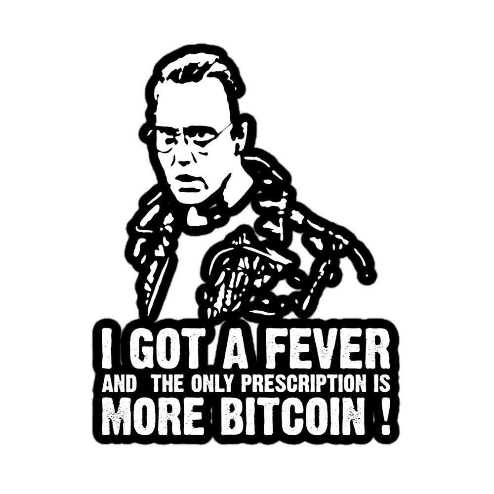 Bitcoin Fever Bubble-free stickers