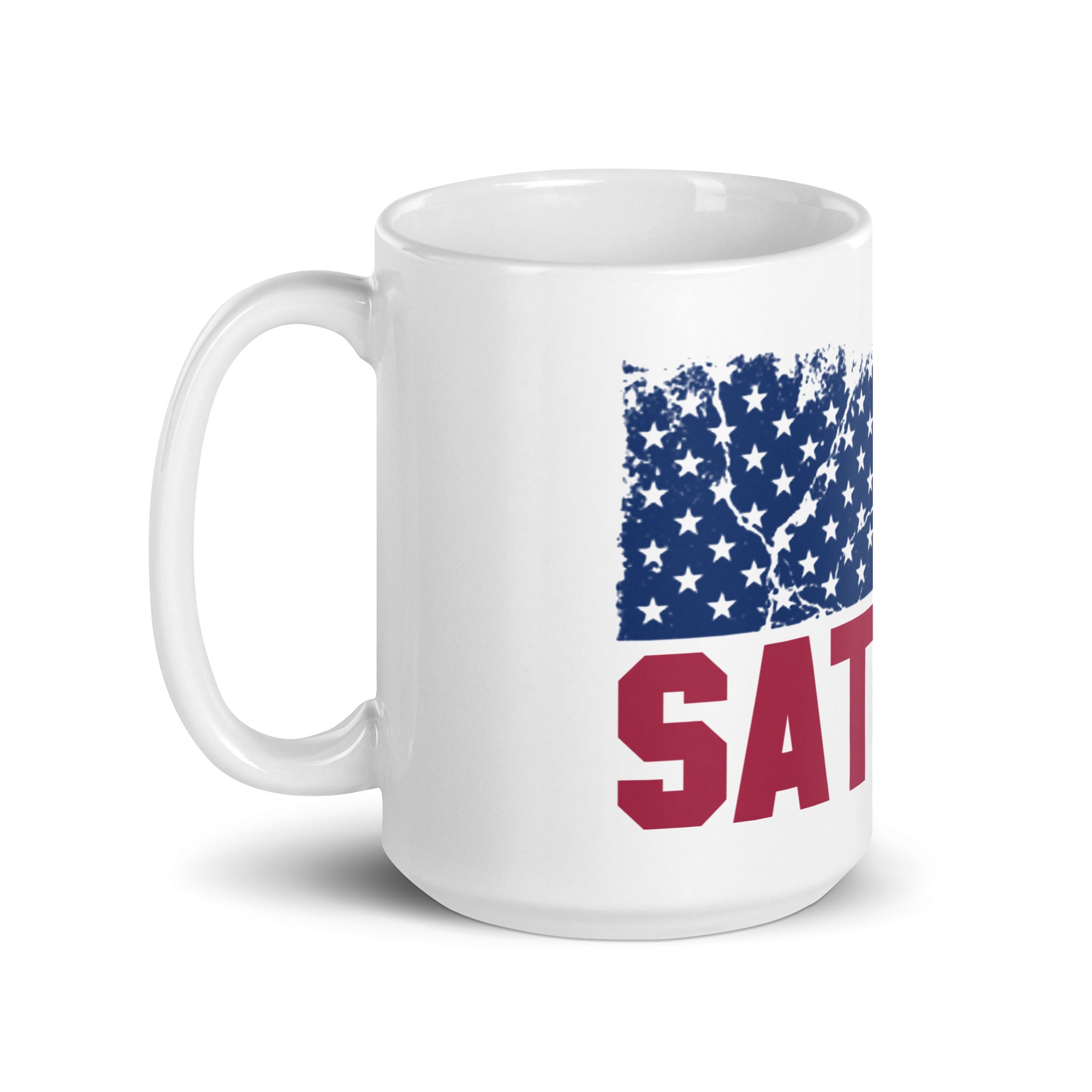Satoshi USA White glossy mug