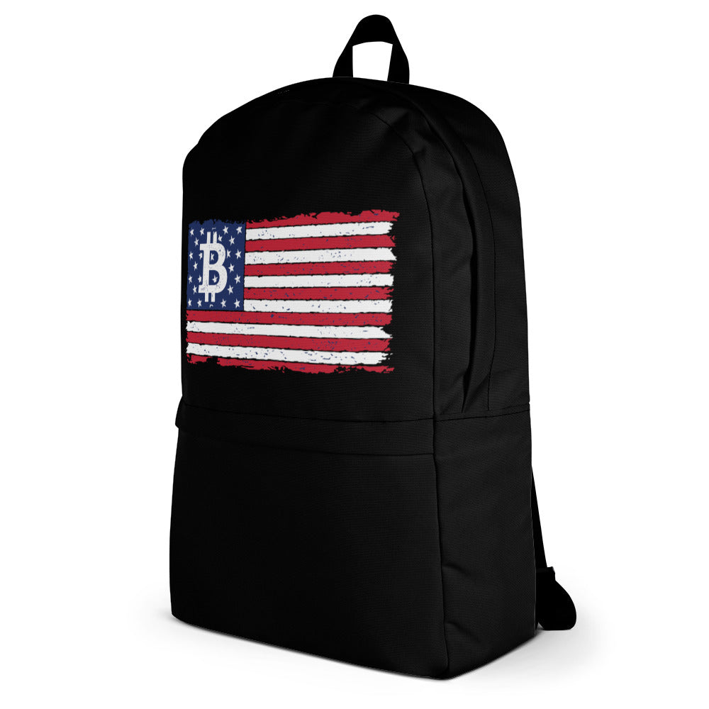 Bitcoin Flag Backpack