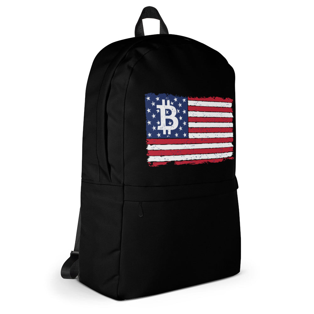 Bitcoin Flag Backpack