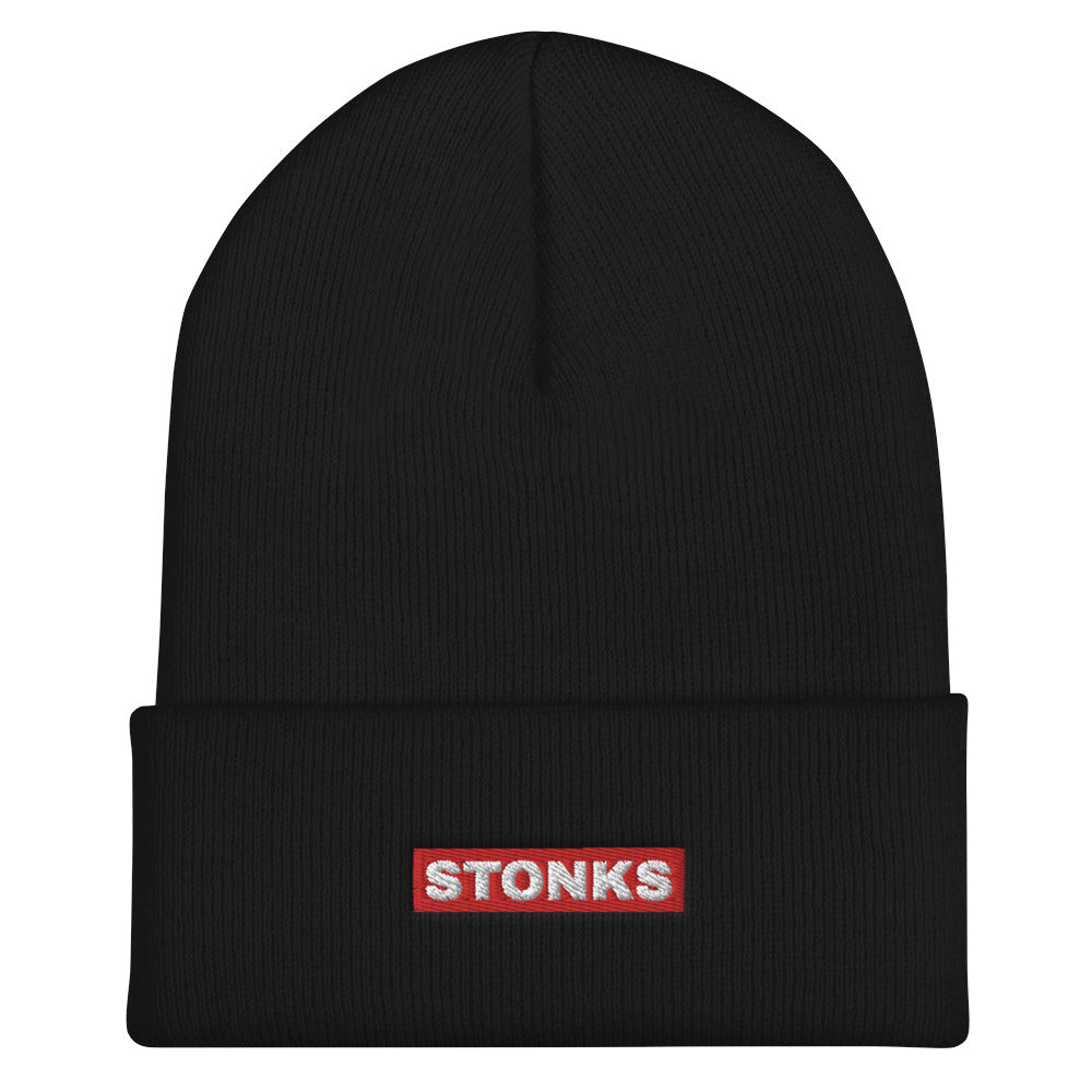 Stonks Cuffed Beanie