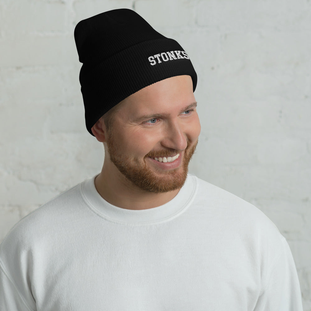 Stonks Cuffed Beanie