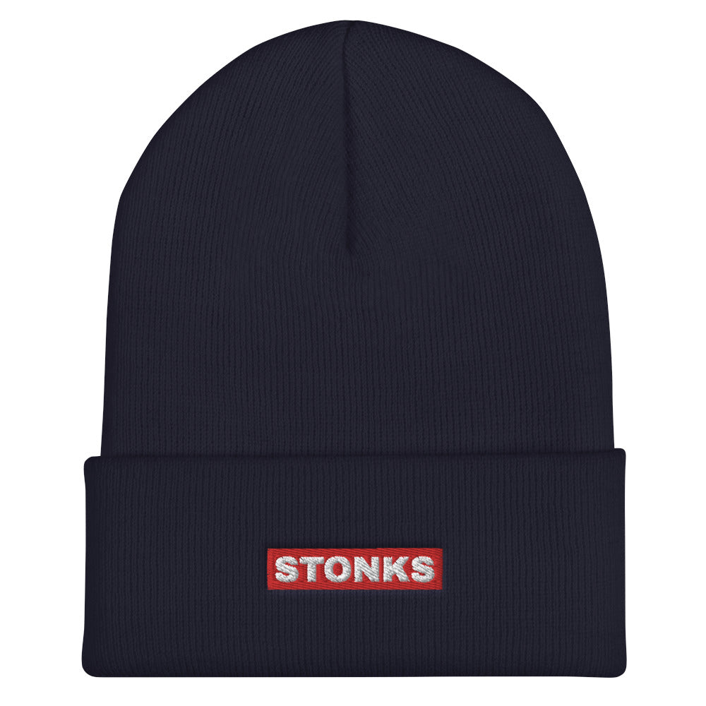 Stonks Cuffed Beanie