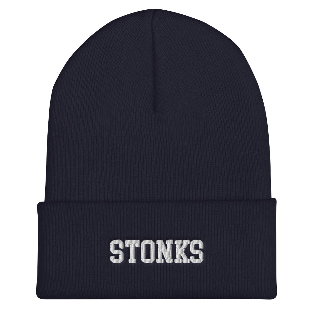 Stonks Cuffed Beanie