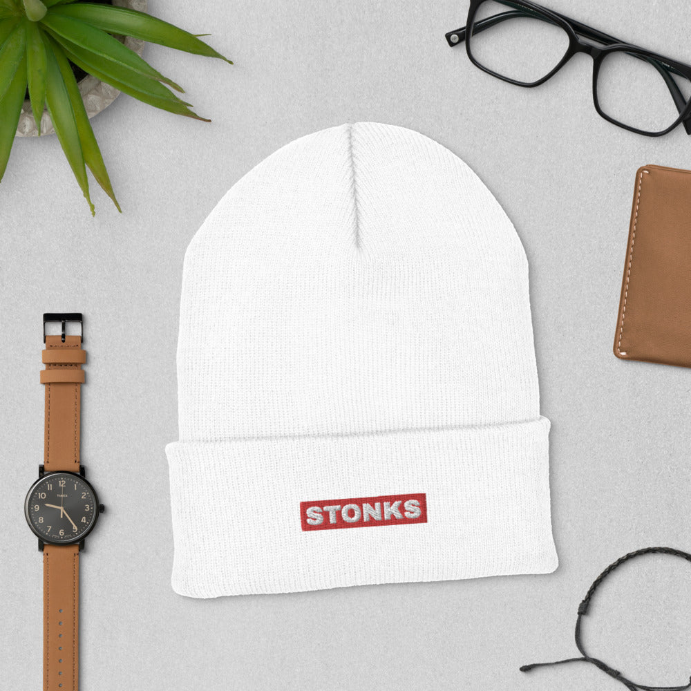 Stonks Cuffed Beanie