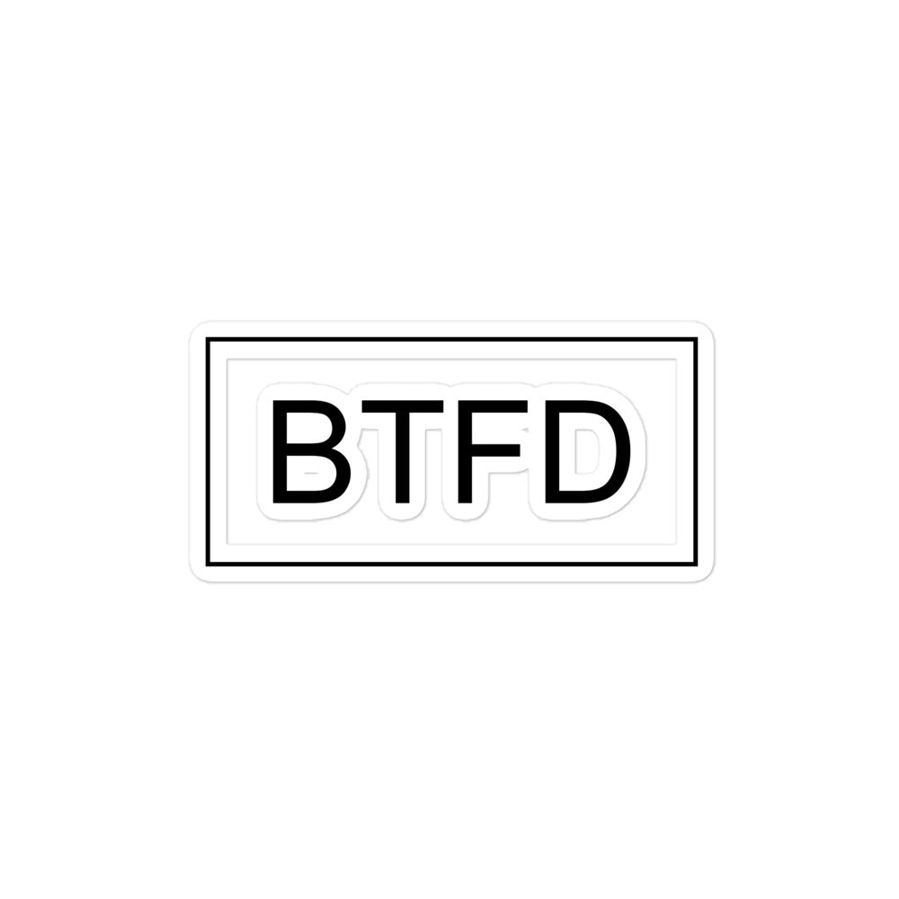 BTFD Bubble-free stickers