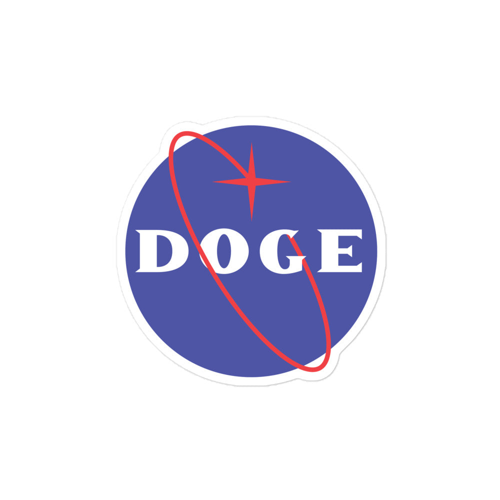 Nasa Doge Bubble-free stickers