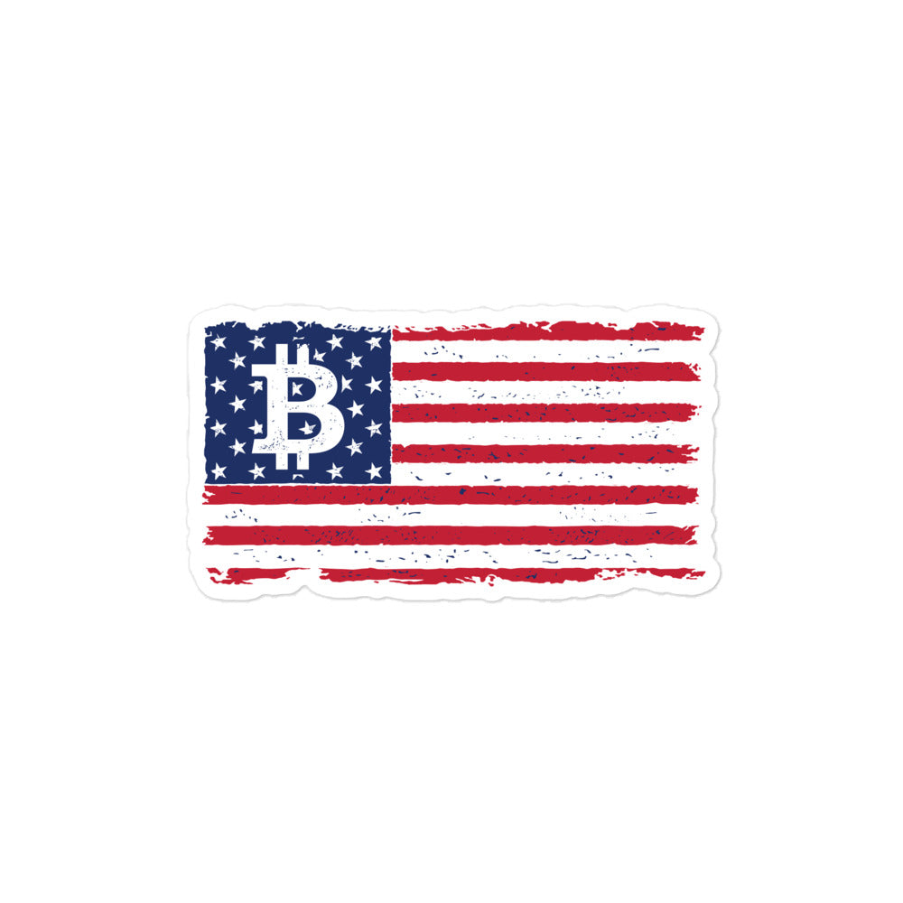 Bitcoin USA Bubble-free stickers