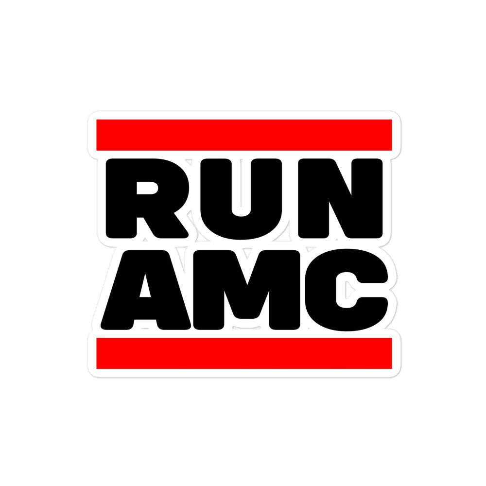 Run AMC Bubble-free stickers