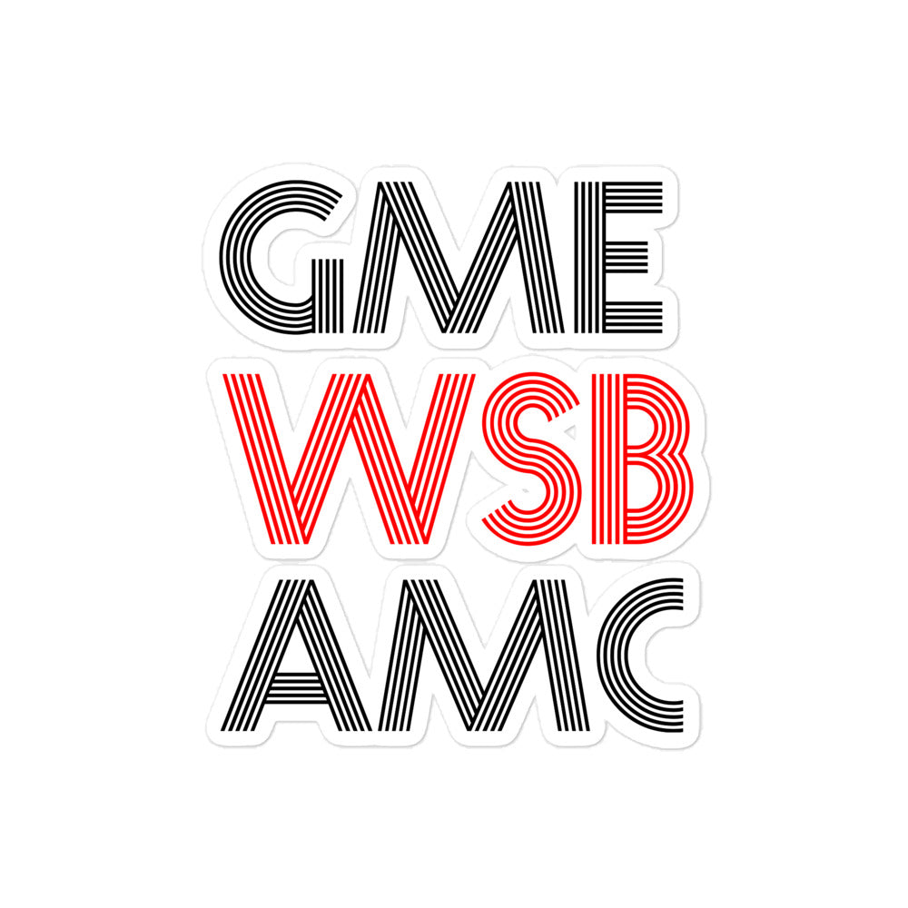 WSB Bubble-free stickers