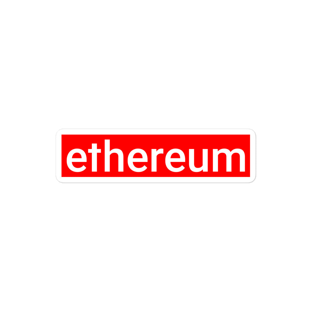 Ethereum Bubble-free stickers