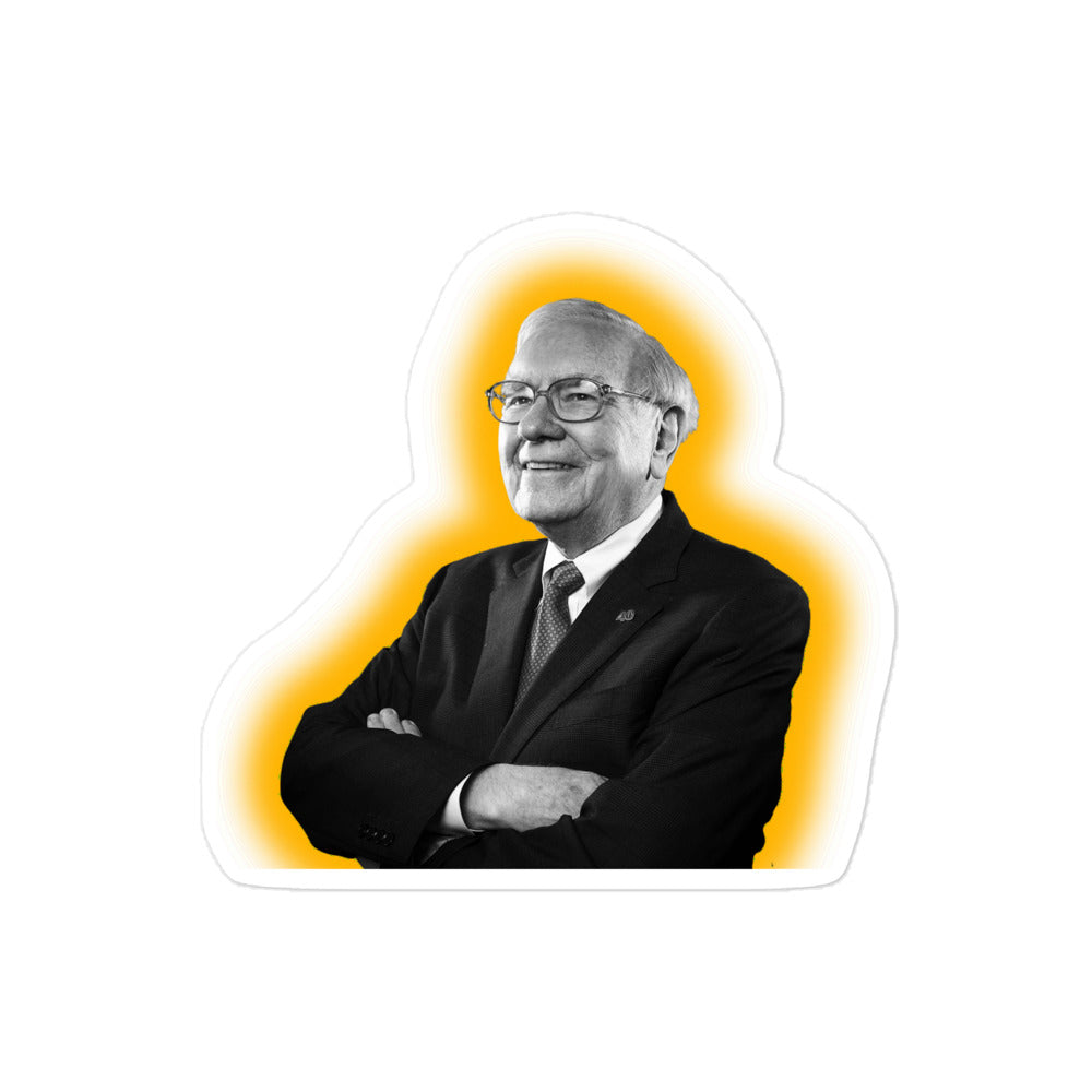 Warren Buffet Bubble-free stickers