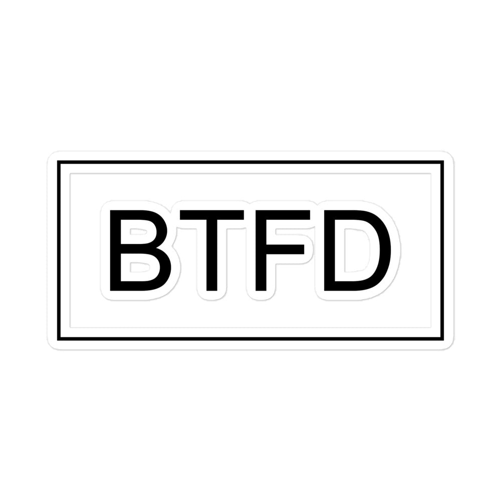 BTFD Bubble-free stickers