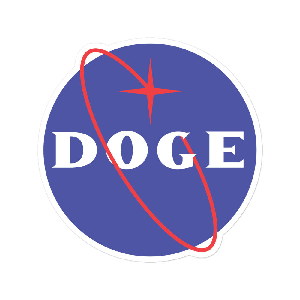 Nasa Doge Bubble-free stickers