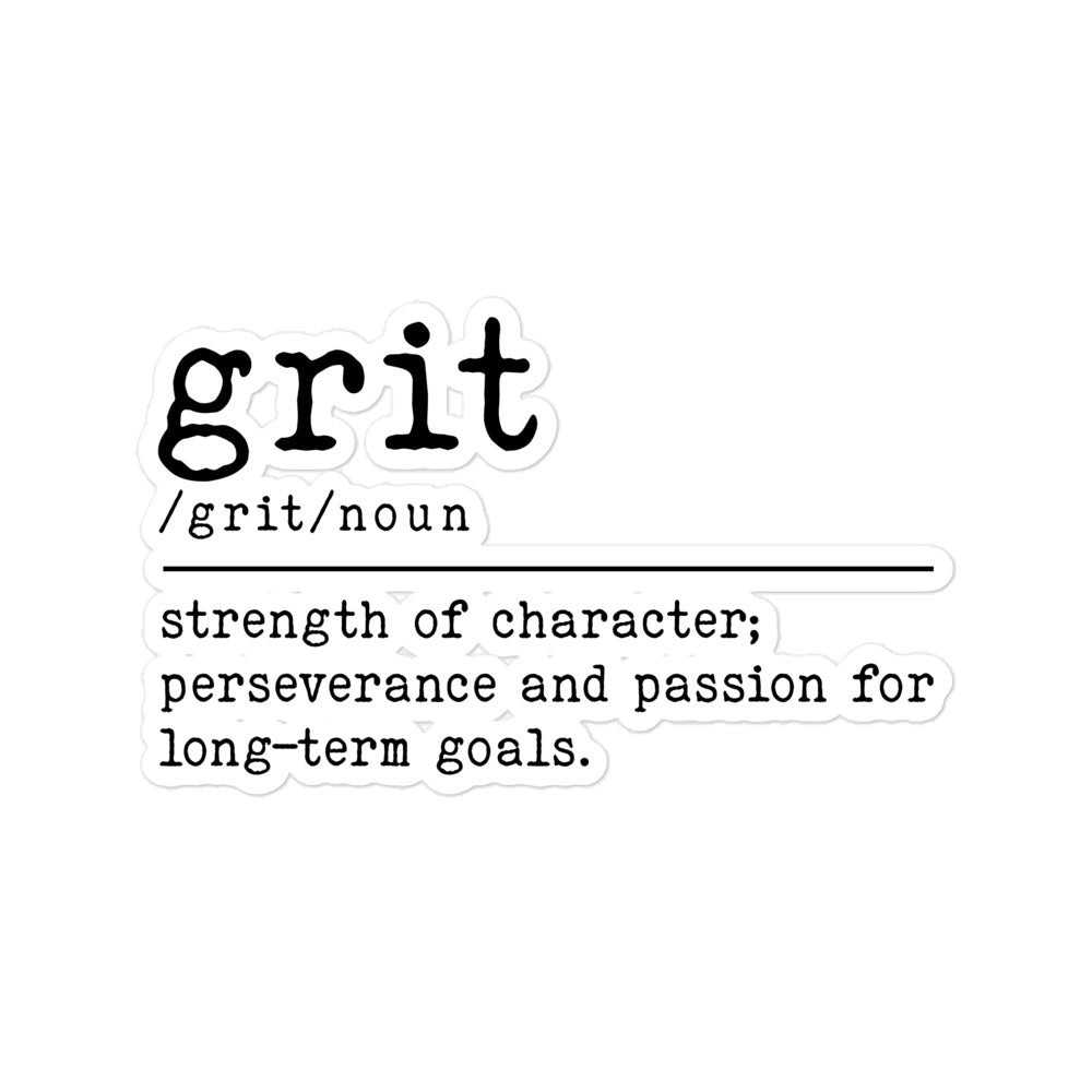 GRIT Bubble-free stickers