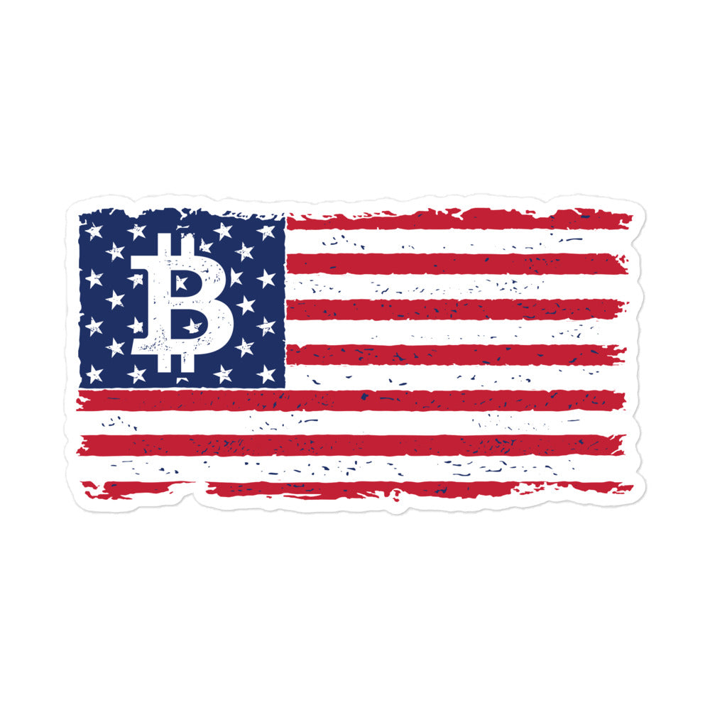 Bitcoin USA Bubble-free stickers