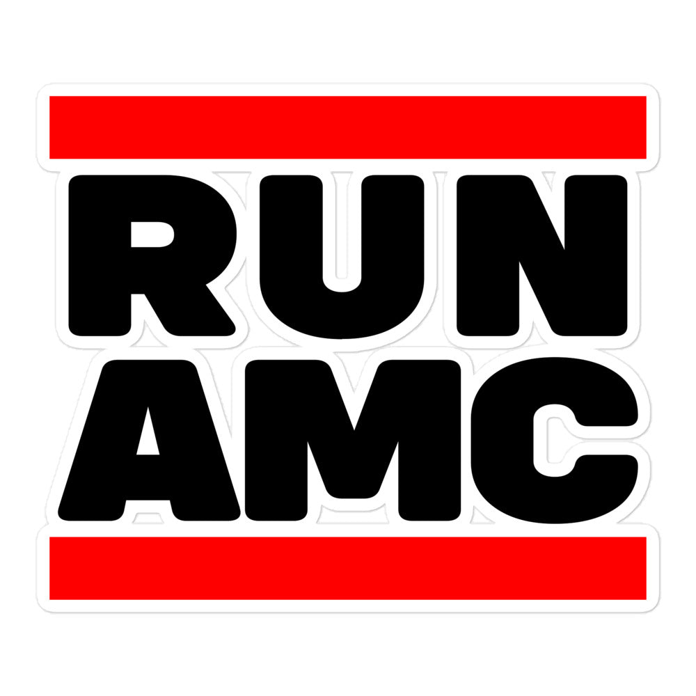 Run AMC Bubble-free stickers