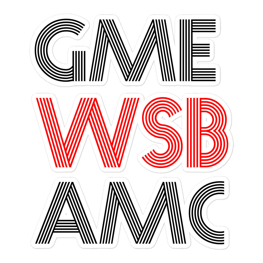 WSB Bubble-free stickers