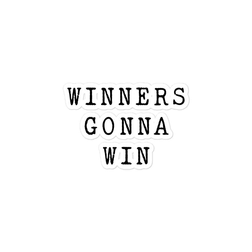Winners Bubble-free stickers