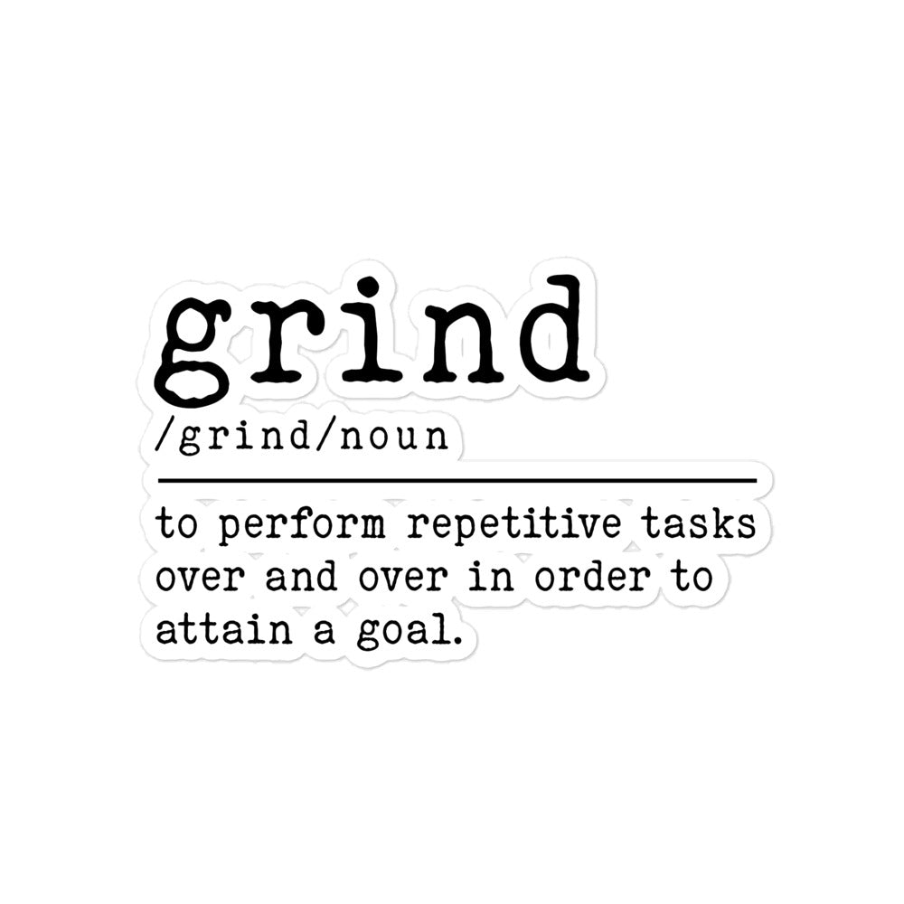 Grind Bubble-free stickers