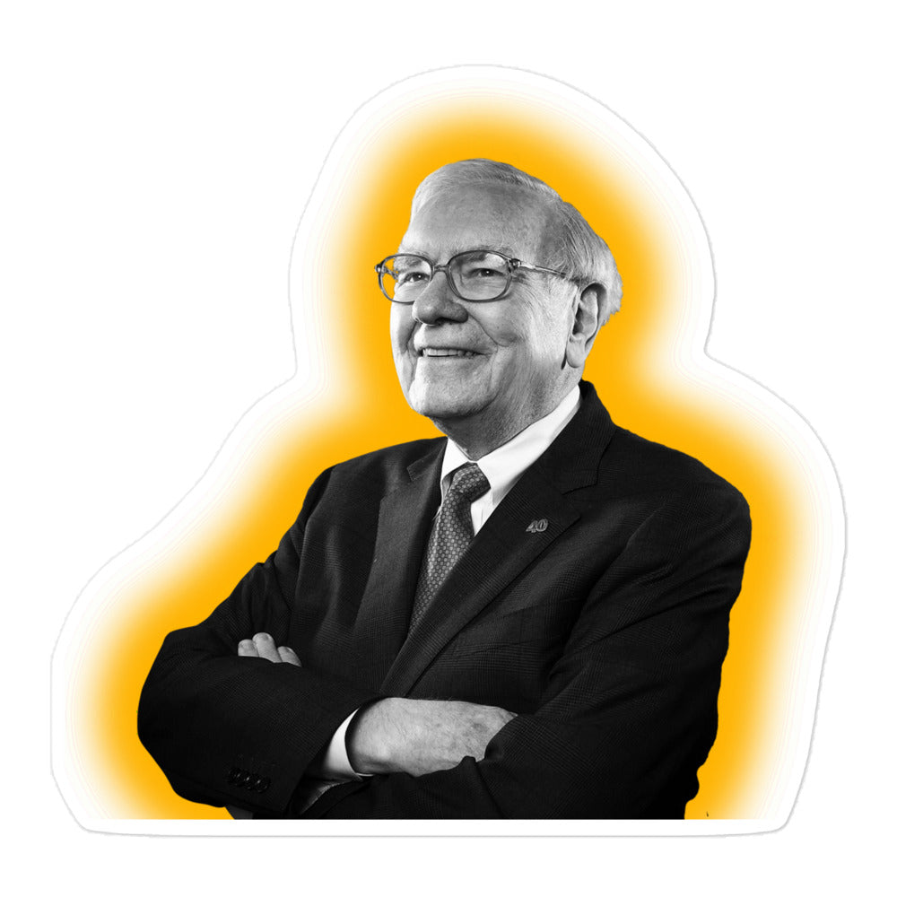 Warren Buffet Bubble-free stickers