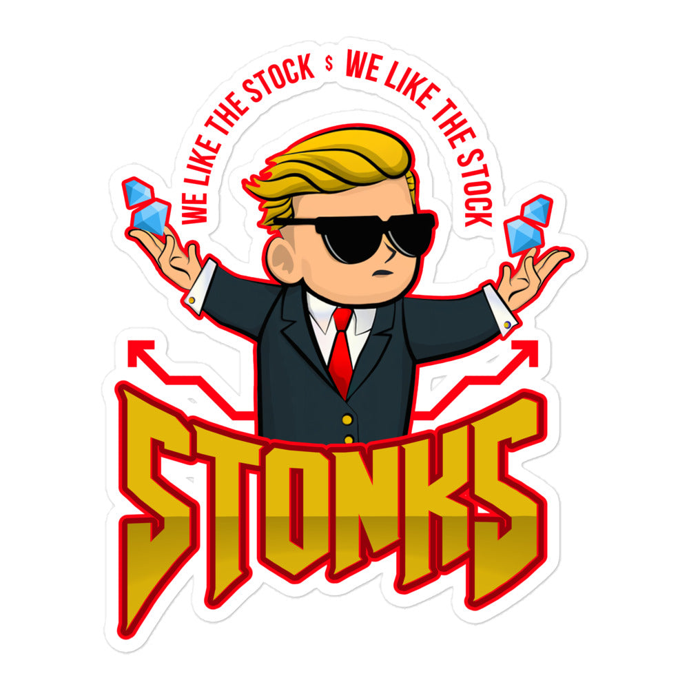 We Like the Stock Bubble-free stickers