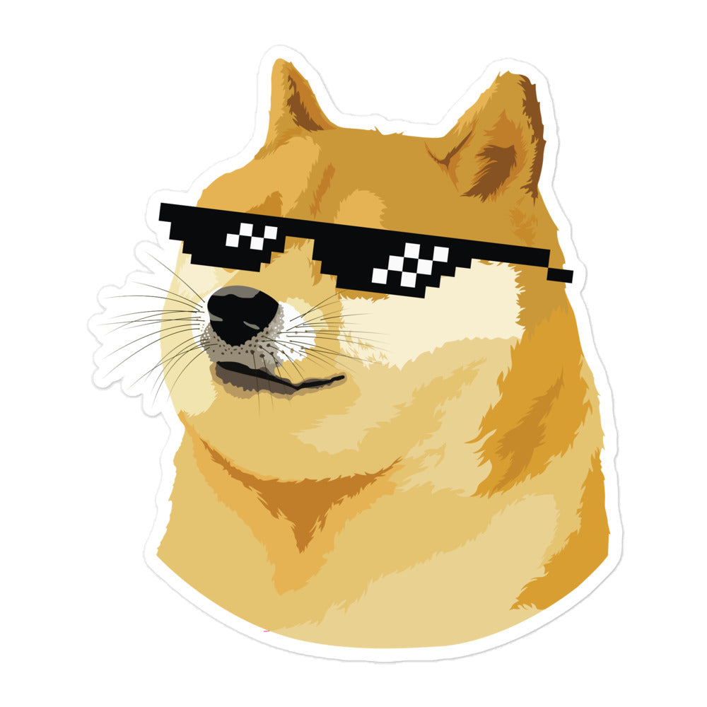 Doge Cool Bubble-free stickers