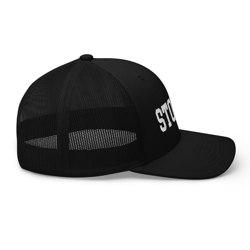 Stonks Black Trucker Cap