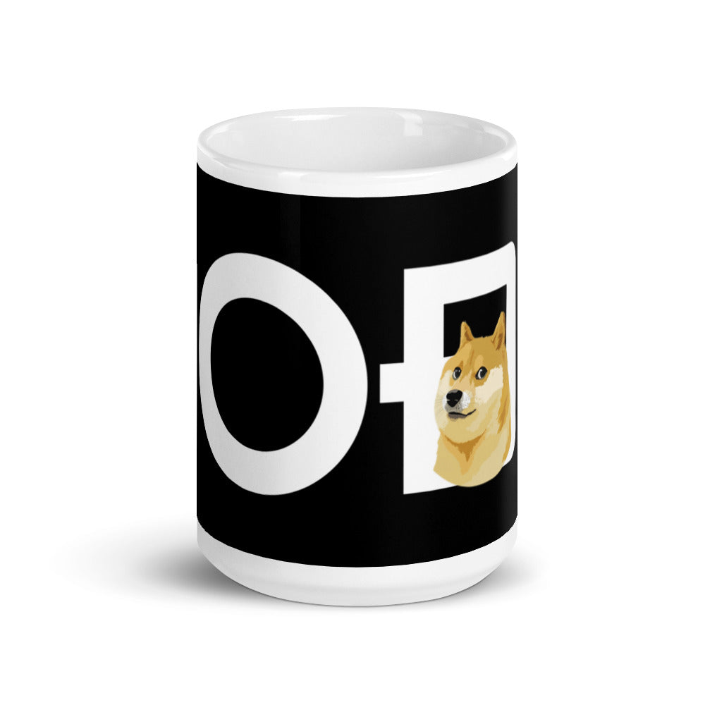 HODL White glossy mug