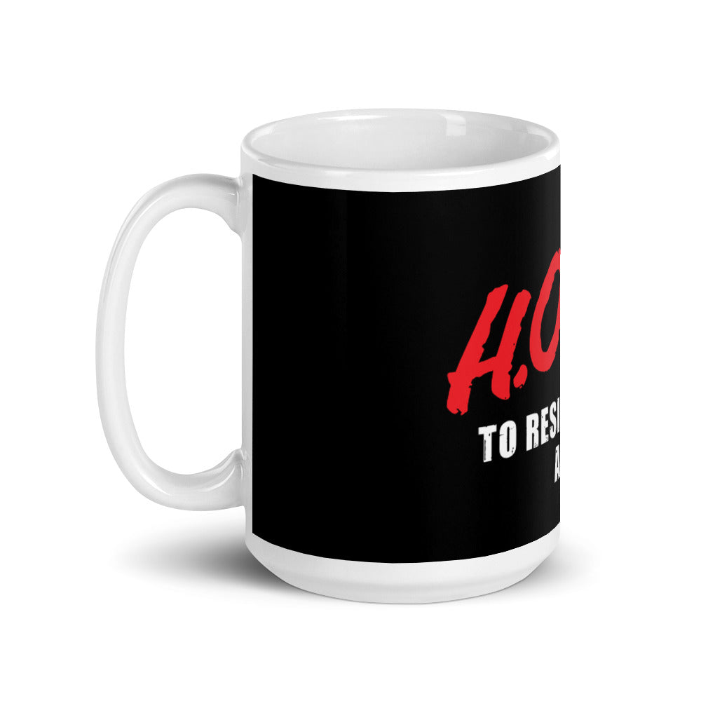 HODL (dare) White glossy mug